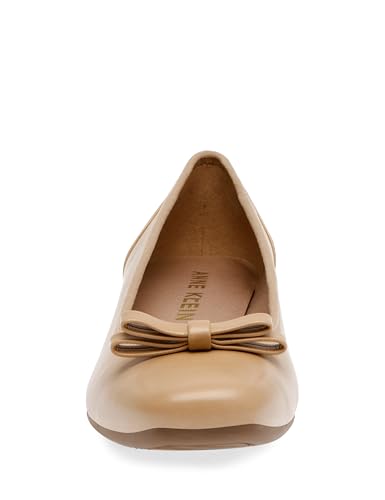 Anne Klein Women's Waldorf Ballet Flat Soft Leather Comfortable Flatterning Flat Shoes for Daily WearEase Uk 7 US 8 Wome