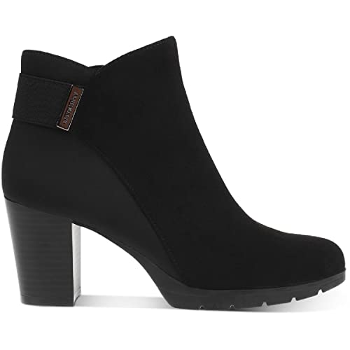 Anne Klein Womens Water Resistant Ankle Boots Black 5 Medium (B,M) - Premium Comfort & Stylish Design