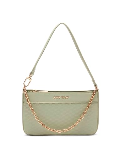 Anne Klein AK debossed logo Pouchette with chain swag for women for daily wear featuring telescopic chain strap in class