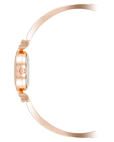 Anne Klein Women's Premium Crystal Accented Bangle Watch and Bracelet Set for Casual and Formal Wear 
| Anne Klein Wome