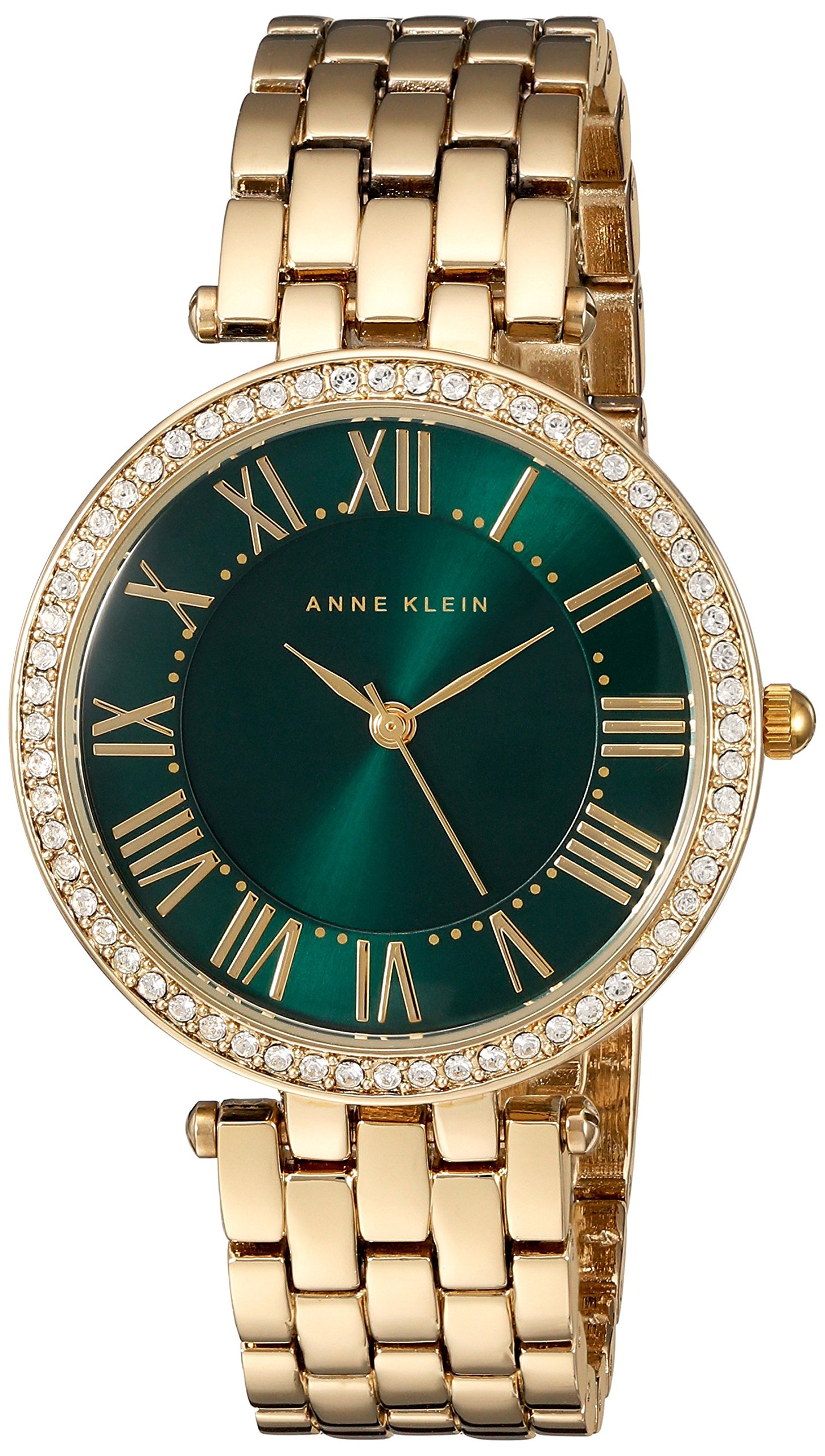 Anne Klein Women's Premium Crystal Accented Gold-Tone Bracelet Watch AK/2230GNGB
| Anne Klein Women's Premium Crystal A